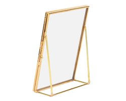 Elegante Koperkleurige Fotolijst voor Bureau Glas en Metaal