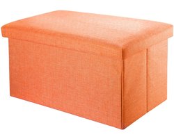 Elegante opbergdoos met zitzakfunctie - multifunctioneel - 1 stuk - linnenlook - robuust