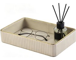Elegante PU Leren Valet Tray voor Organisatie, Sleutels, Sieraden en Opruimen van Persoonlijke Spullen in de Woonkamer of Badkamer
