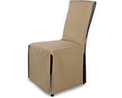 Elegante Stoelhoes voor Vrijdragende Stoelen - Set van 6 Beige Stoelhoezen voor Eettafel