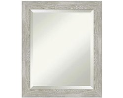 Elegante Wandspiegel voor Badkamer - Smalle Grijze Omlijsting 49,5 x 59,7 cm