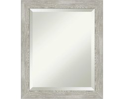 Elegante Wandspiegel voor Badkamer - Smalle Grijze Omlijsting 49,5 x 59,7 cm