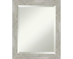 Elegante Wandspiegel voor Badkamer - Smalle Grijze Omlijsting 49,5 x 59,7 cm
