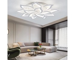 Eleganza Maison® - Lotus LED Plafondlamp - Luxueuze Plafonniere - Dimbare Helderheid - Smart Lamp - Art Deco Verlichtingsarmatuur - Bediening via Telefoon App - Koud en Warm Licht