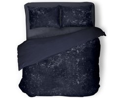Eleganzzz Dekbedovertrek Crushed Velvet - Royale Blue - Dekbedovertrek 200x200/220cm - 100% Velvet - Tweepersoons dekbedovertrekken