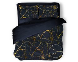 Eleganzzz Dekbedovertrek Strike of Gold - Stone Grey - Dekbedovertrek 200x200/220cm - Micropercal -Tweepersoons - Dekbedovertrekken