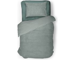 Eleganzzz Dekbedovertrek Teddy Pluche - Jade - Teddy Dekbedovertrek - Dekbedovertrek 140x200/220cm - Eenpersoons dekbedovertrekken - 140x220cm - Fluffy Dekbedovertrek