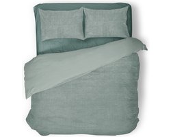 Eleganzzz Dekbedovertrek Teddy Pluche - Jade - Teddy Dekbedovertrek - Dekbedovertrek 240x200/220cm - Lits Jumeaux dekbedovertrekken - 240x220cm - Fluffy Dekbedovertrek
