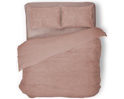Eleganzzz Dekbedovertrek Teddy Pluche - Light Pink - Teddy Dekbedovertrek - Dekbedovertrek 240x200/220cm - Lits Jumeaux dekbedovertrekken - 240x220cm - Fluffy Dekbedovertrek