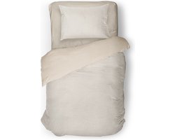 Eleganzzz Dekbedovertrek Teddy Pluche - Off White - Teddy Dekbedovertrek - Dekbedovertrek 140x200/220cm - Eenpersoons dekbedovertrekken - 140x220cm - Fluffy Dekbedovertrek