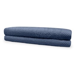 Eleganzzz Handdoeken Set - Set van 2 - Handdoek 60x110cm - 420 gr/m2 - 100% Katoen - ocean blue