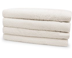 Eleganzzz Handdoeken Set - Set van 4 - Handdoek 60x110cm - 420 gr/m2 - 100% Katoen - ivory