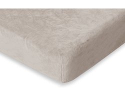Eleganzzz Hoeslaken 200 gr/m2 Hoogwaardig Flanel Fleece 35cm Hoekhoogte - Beige - 80/90x200 - Hoeslakens - Eenpersoons - Fluffy Hoeslaken