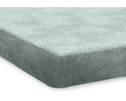 Eleganzzz Hoeslaken 200 gr/m2 Hoogwaardig Teddy Pluche 35cm Hoekhoogte - Jade - 80/90x200 - Hoeslakens - Eenpersoons - Fluffy Hoeslaken