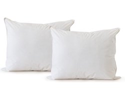 Eleganzzz Hoofdkussen 100% kapok - Hoofdkussen 60x70cm - 2 Stuks Hoofdkussens - Set van 2 Kussens