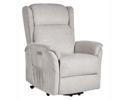 ELEGY - Verstelbare fauteuil - Lichtgrijs - Polyester
