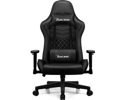 Elekiatech Gaming Stoel – Gamestoel met 90°-170° Verstelbare Rugleuning – Racing Style – Max. 150 kg – Zwart