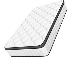 Elekiatech Matras 140 x 200 cm - 24 cm Dik - Tweepersoonsmatrassen-Latex Pocketvering Matras - met 9 - laags Composietstructuur