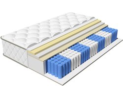 Elekiatech Matras 140x200 cm - 22 cm dik-Tweepersoonsmatrassen - Pocketvering matras - Anti-Allergische - met 9-laags composietstructuur