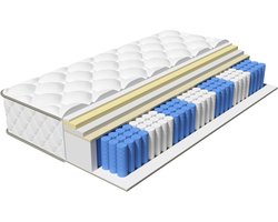 Elekiatech Matras 90 x 200 cm - 22 cm dik - Eenpersoonsmatrassen - Anti-Allergische - Pocketvering Matras met 9-laags Composietstructuur