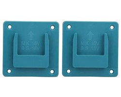 Elektrisch Gereedschaphouder Power Machine Opbergrek Muurbevestiging Opslag Beugel, Elektrisch Gereedschap Accessoires, voor 18V Elektrische Boor Pack van 2 (blauw)