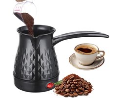Elektrisch Koffiezetapparaat - Espressomachine - 500 Ml Arabisch - inductie - Machine Pot Warmer Ketel - Turkse koffiekan - voor camping,Thuis, Thee, Koffie - stijlvol - zwart