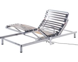 Elektrisch verstelbaar bedframe COMFORT 90 x 200 cm Grijs