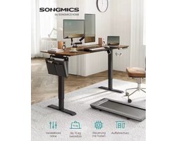 Elektrisch Verstelbare Bureau - Zit Sta Bureau - 160 x 70 x (72-120) cm - Kabelgoot Bureau - Extra zakken - Houten Plaat - Bureau - Game Bureau - Gaming Bureau - Incl. Bureau organizer/Zakken