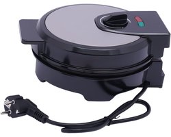 Elektrisch Wafelijzer - Hoornautomaat Wafelrolijzer - IJshoorntjes Maken - Dubbelzijdige Verwarming - 24 x 21 x 10.5 cm - Zwart