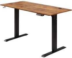 Elektrisch zit sta bureau Deluxe - Verstelbaar - 140x70cm - Voor Thuis en op Kantoor - In Hoogte Verstelbaar - Geheugenbediening