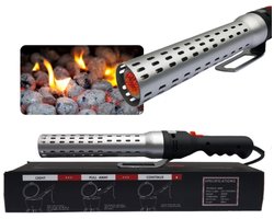 Elektrische BBQ Aansteker - BBQ Accesoires - One Minute Lighter - BBQ Starter - Looftlighter - Geschikt voor Houtskool en Briketten -