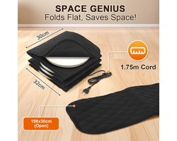 Elektrische bordenwarmer - Voor maximaal 12 borden met 32 cm diameter - Katoen - Zwart