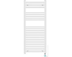 ELEKTRISCHE HANDDOEK RADIATOR MET SMART WIFI LYDIA 120X50 CM WIT 543 WATT