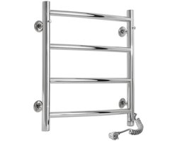 Elektrische handdoekverwarmer Laris Classic 450x500 timer, aanraakschakelaar, roestvrij staal, Laris