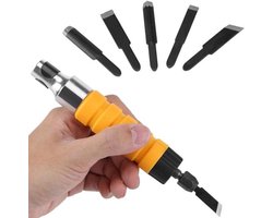 Elektrische Hout Beitel Carving Set - Hout Graveren Gereedschap voor Elektrische Boor Flexibele As DIY Art Craft (Niet Inclusief Flexibele As)