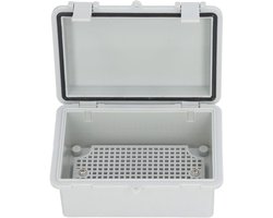 Elektrische kast IP67 waterdicht - grijs kunststof - met scharnierdeksel - ideaal voor DIY projecten - ShopVlot