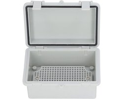 Elektrische kast IP67 waterdicht - grijs kunststof - met scharnierdeksel - ideaal voor DIY projecten - ShopVlot