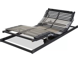 Elektrische Lattenbodem beukenhout 42 latten 90/210,met draadloze afstandsbediening