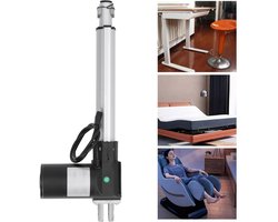 Elektrische lineaire actuator met 1500N duwkracht, 20MM/S snelheid en 200MM slag voor diverse toepassingen zoals meubels en automatisering