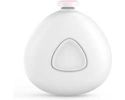 Elektrische Nagelvijl - Wit - Baby Nagelverzorging - Ook Voor Volwassenen - Veilig en Zacht voor Baby's - Inclusief 6 Diverse Vijl koppen incl. Polijstkop - Waterbestendig - Manicureset Baby - Baby Cadeau