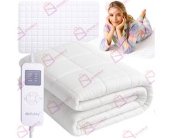 Elektrische Onderdeken – Heated Mattress Topper 190x80 cm – 9 Warmtestanden, Timer, Oververhittingsbeveiliging – matrasbeschermer – elektrische onderdeken 1 – dekbed – dekbedovertrek – 58173