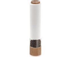 Elektrische Peper- en Zoutmolen Wit 23 cm - Elektrisch - Zout- en Pepermolen - Kruidenmolen