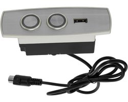 Elektrische Relaxfauteuil Bediening - Afstandsbediening Fauteuil - Fauteuil Verstellen - Met USB Oplaadpoort - 11 cm - Zilver