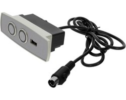 Elektrische Relaxfauteuil Controller - Fauteuil Afstandsbediening - Fauteuil Bediening - Met USB Oplaadpoort - 11 cm - Zilver