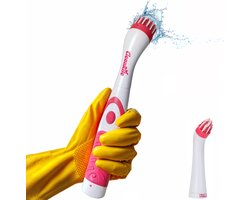 Elektrische Schoonmaakborstel Multi Scrubber - Elektrische Schrobber - Badkamer - Keuken - Schoonmaken - Waterdicht - Moederdag Cadeautje voor Mama - Roze - Cleanrite