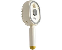 Elektrische Stoomborstel - Luchtkussenkam - Haar Stylen - Stoom Ondersteunde Styling - 21.7 cm - Beige