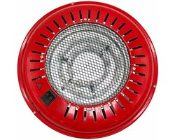 Elektrische Tafelhaard Rood Metaal Laag Verbruik 3 standen Binnen
