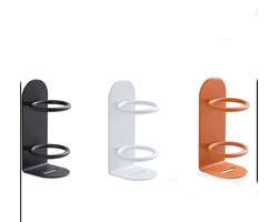 Elektrische tandenborstelhouder - 3 Stuks - Zelfklevend - Metalen tandenborstelhouder - Aan de muur te bevestigen - Badkamer opbergrek - Zwart, wit, oranje