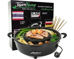 Elektrische Thaise BBQ Grill en Hot Pot - Tafelgrill en Fondue zonder vet
