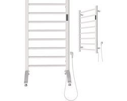 Elektrische Vrijstaande Radiator Granitan Wit 200W Verwarming op Poten 1st Afmetingen